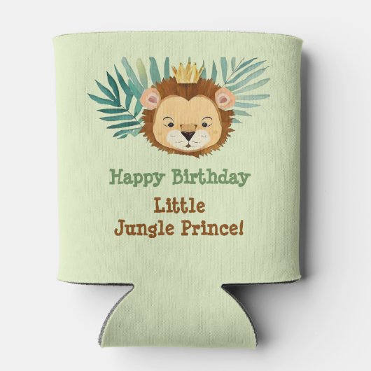 Leuk klein Oerwoud Leeuw Verjaardag Blikjeskoeler (Achterkant)