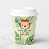 Leuk klein Oerwoud Leeuw Verjaardag Papieren Bekers (Voorkant)