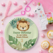 Leuk klein Oerwoud Leeuw Verjaardag Papieren Bordje (Feest)