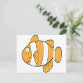 leuk klein stukje gekloonde viscartoon briefkaart (Staand voorkant)