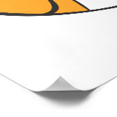 leuk klein stukje gekloonde viscartoon poster (Hoek)