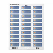 Leuk klein vosje baby shower adres etiket (Full Sheet)