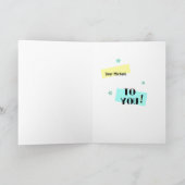 Leuk Kleurenblok Happy 60th Birthday Wenskaart Kaart (Binnen)