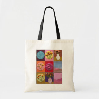 Leuk Kleurig Plezierig Vilt Kunst Collage Beeld Tote Bag