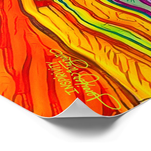 Leuk kleurrijk Abstract Expert Beginner Classroom Poster (Hoek)