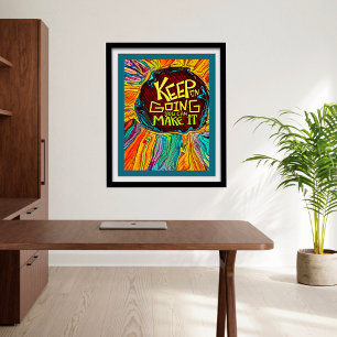 Leuk kleurrijk Abstract Expert Beginner Classroom Poster