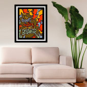 Leuk kleurrijk Abstract Expert Beginner Classroom Poster