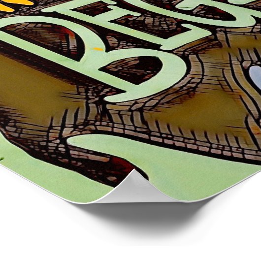 Leuk kleurrijk Abstract Expert Beginner Classroom Poster (Hoek)