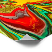 Leuk Kleurrijk Abstract Leren Journey Classroom Poster (Hoek)