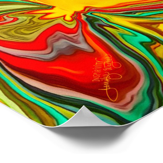 Leuk Kleurrijk Abstract Leren Journey Classroom Poster (Hoek)