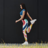 Leuk kleurrijk abstract stijlvol plezier leggings