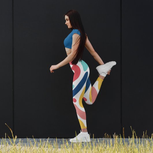 Leuk kleurrijk abstract stijlvol plezier leggings