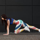 Leuk kleurrijk abstract stijlvol plezier leggings