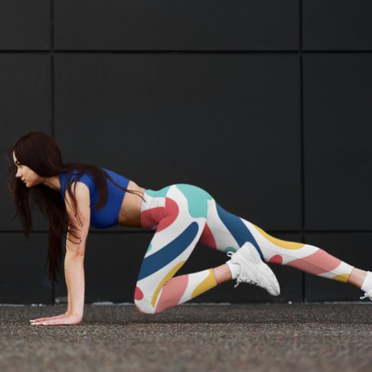 Leuk kleurrijk abstract stijlvol plezier leggings