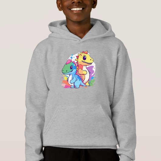 Leuk kleurrijk Baby dinosaurus ontwerp (Voorkant)