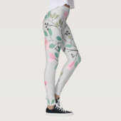 Leuk kleurrijk bloemen ontwerp leggings (Rechts)