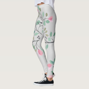 Leuk kleurrijk bloemen ontwerp leggings