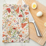 Leuk kleurrijk bloemig paddenstoel patroon stijlvo theedoek<br><div class="desc">Chique bloemenpaddestoel patroon Moderne keukenhanddoek. Deze kleurrijke keukenhanddoeken zijn perfect om een pop van kleur aan uw keuken toe te voegen. Combineer het met een fles wijn en het maakt een geweldig cadeau voor vrienden, familie, collega's, buren, enz. Coördinerende handdoeken met dit patroon ook beschikbaar. Of je nu een doorgewinterde...</div>