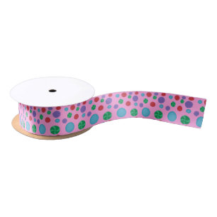 Leuk Kleurrijk Dimensionaal Polka Dots Party Lint