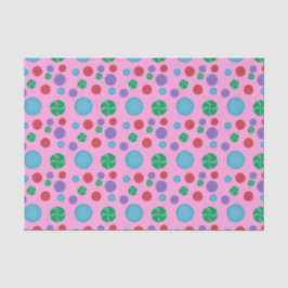 Leuk Kleurrijk Dimensionaal Polka Dots Tissue Papi Tissuepapier