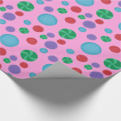Leuk Kleurrijk Dimensionaal Polka Dots Wrapping Pa Cadeaupapier (Hoek)