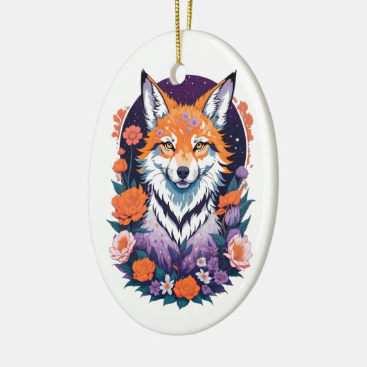 Leuk kleurrijk Fox Ornament (Links)