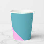 Leuk Kleurrijk Geometrisch Uniek Custom Vrijgezell Papieren Bekers (Achterkant)