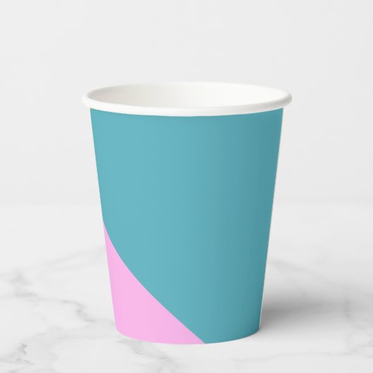 Leuk Kleurrijk Geometrisch Uniek Custom Vrijgezell Papieren Bekers (Achterkant)