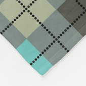 Leuk kleurrijk  geruite geometrische patroon fleece deken (Hoek)