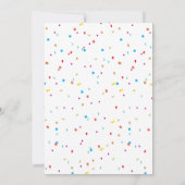 Leuk & kleurrijk Happy Schattige Monster Verjaarda Kaart (Achterkant)