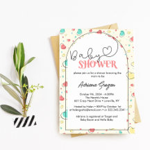 Leuk Kleurrijk Harten Baby shower