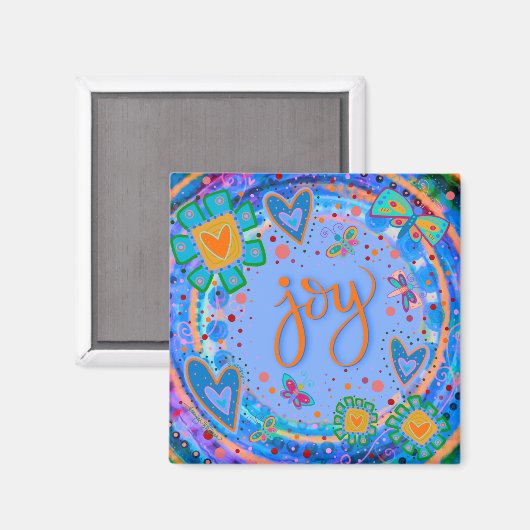 Leuk Kleurrijk Inspirerend Motivatie Joy Magneet (Voorkant / Achterkant)