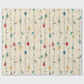  Leuk & Kleurrijk Kerststring Licht Cadeaupapier (Vlak)