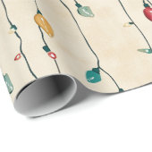  Leuk & Kleurrijk Kerststring Licht Cadeaupapier (Rol Hoek)
