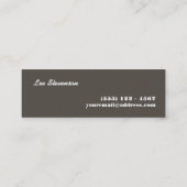 Leuk kleurrijk Multi Stripes Mini Visitekaartje (Achterkant)