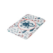 Leuk kleurrijk nautisch & marien levenspatroon badmat (Gekanteld)