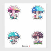 Leuk Kleurrijk Paddenstoelen Pack Sticker (Vel)