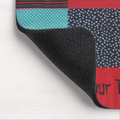 leuk kleurrijk patchwork gevleid muismat (Hoek)