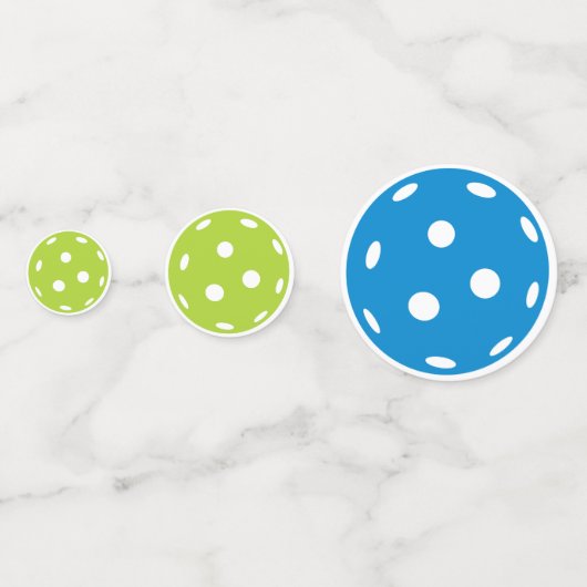 Leuk kleurrijk Pickleball verjaardagsfeestje Confetti (Voorkanten)