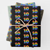 Leuk, kleurrijk, Rainbow Spectrum Patroon 10 Event Inpakpapier Vel (In situ)