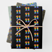 Leuk, kleurrijk, Rainbow Spectrum Patroon 11 Event Inpakpapier Vel (In situ)