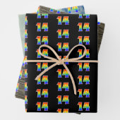 Leuk, kleurrijk, Rainbow Spectrum Patroon 14 Event Inpakpapier Vel (In situ)