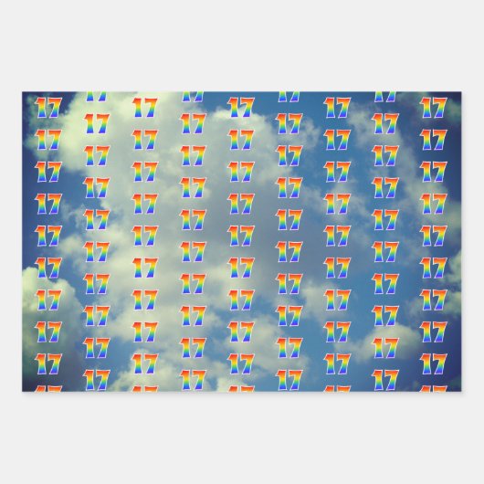 Leuk, kleurrijk, Rainbow Spectrum Patroon 17 Event Inpakpapier Vel (Voorkant 3)