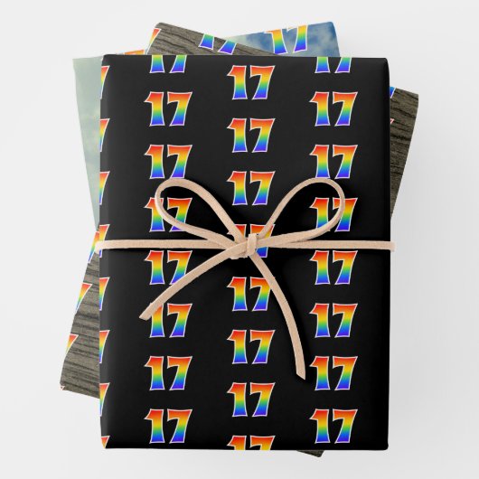 Leuk, kleurrijk, Rainbow Spectrum Patroon 17 Event Inpakpapier Vel (In situ)