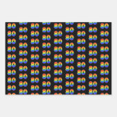 Leuk, kleurrijk, Rainbow Spectrum Patroon 80 Event Inpakpapier Vel (Voorkant)