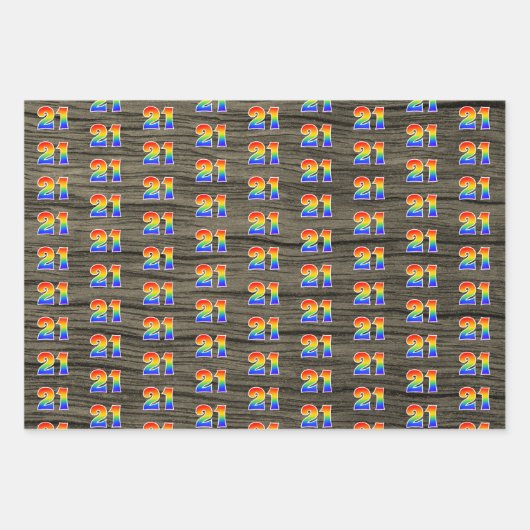 Leuk, kleurrijk, Rainbow Spectrum Pattern 21 Event Inpakpapier Vel (Voorkant 2)