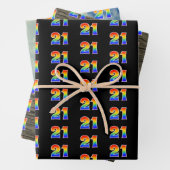 Leuk, kleurrijk, Rainbow Spectrum Pattern 21 Event Inpakpapier Vel (In situ)