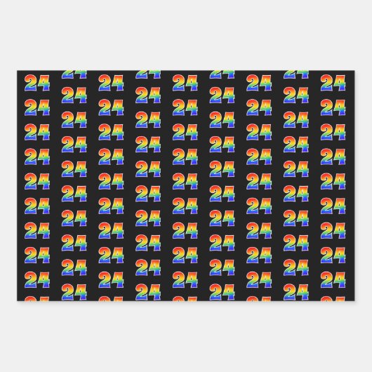 Leuk, kleurrijk, Rainbow Spectrum Pattern 24 Event Inpakpapier Vel (Voorkant)