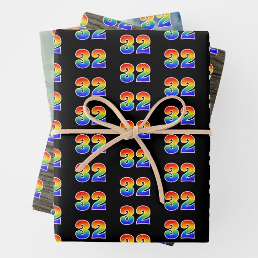 Leuk, kleurrijk, Rainbow Spectrum Pattern 32 Event Inpakpapier Vel (In situ)