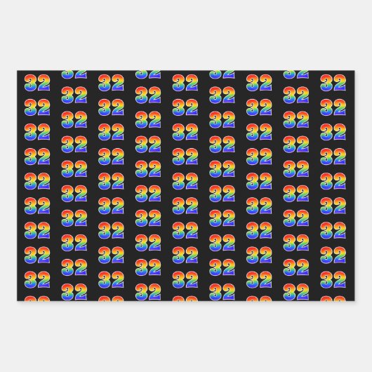 Leuk, kleurrijk, Rainbow Spectrum Pattern 32 Event Inpakpapier Vel (Voorkant)